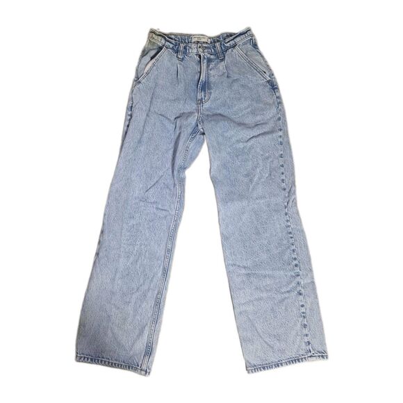 Abercrombie & Fitch Denim - Abercrombie & Fitch The Loose High Rise Jeans Light Wash Straight Leg 26/2R GUC
